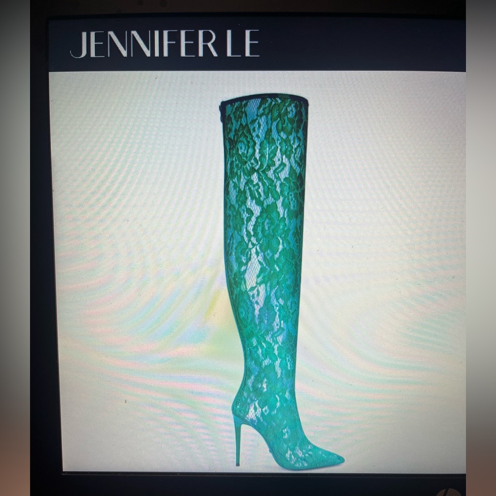 BLACK Lace Over-the-Knee Boots